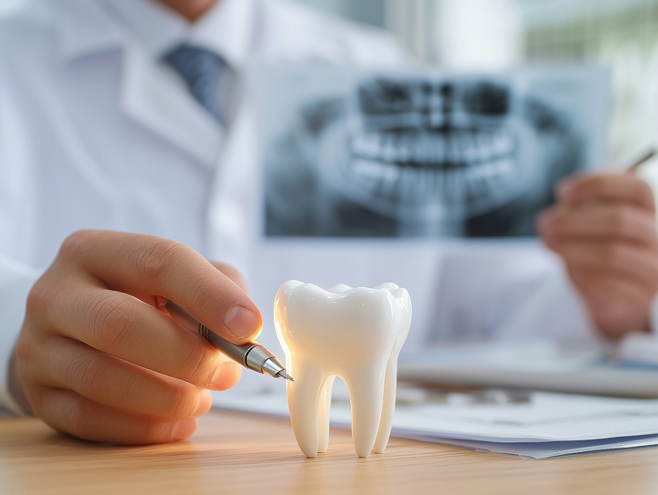 임플란트 x-ray 사진과 치아